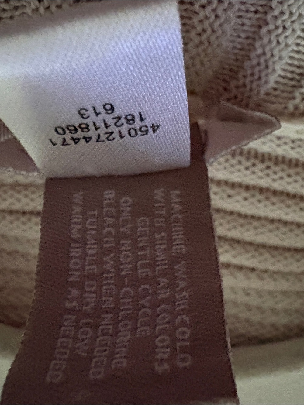 Chico's Cream Ribbed Open-Front Cardigan #417 - Picture 5 of 7